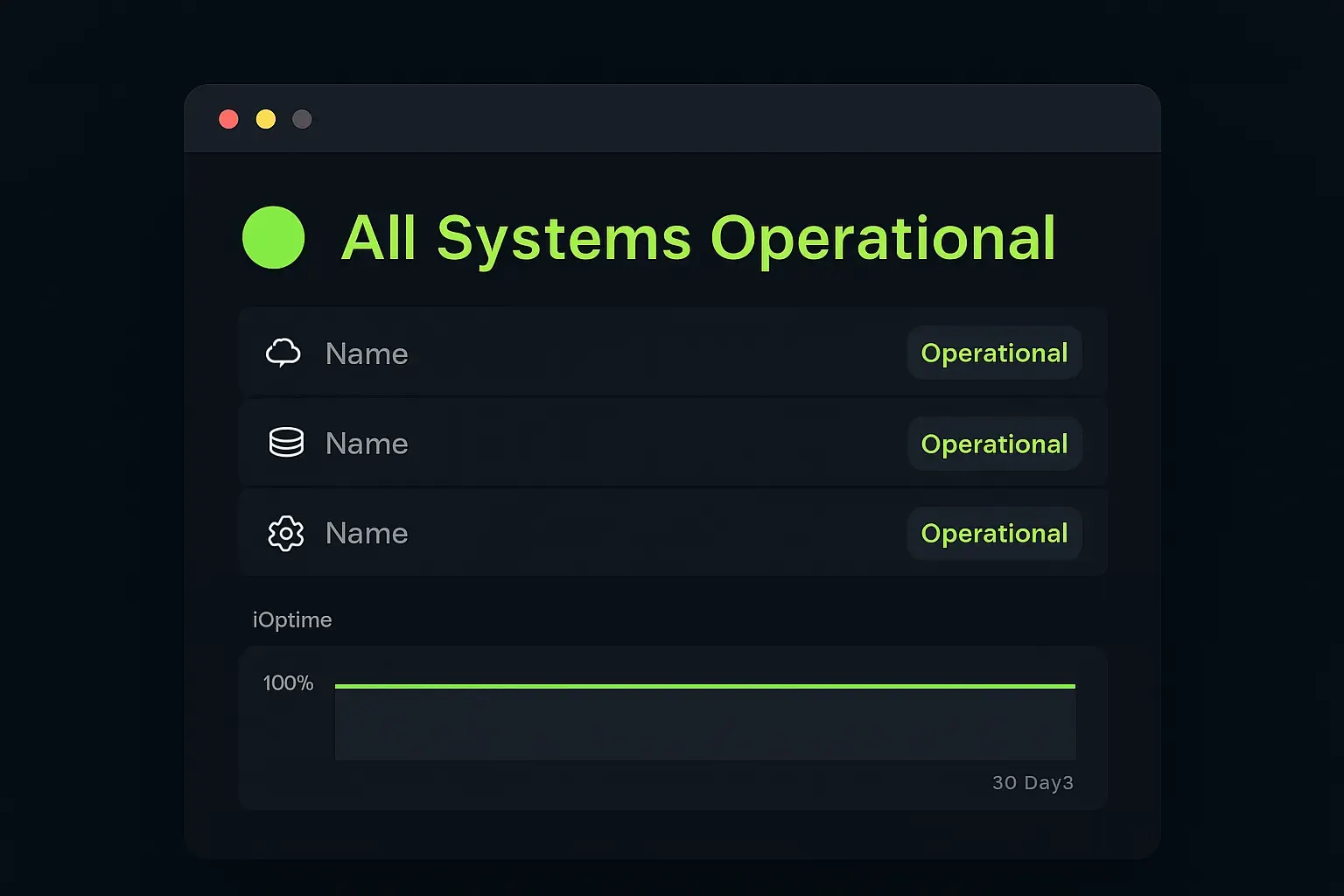 Technical Support & Maintenance deliverables